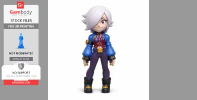 Colette - Brawl Stars Figurine - Character Figure STL