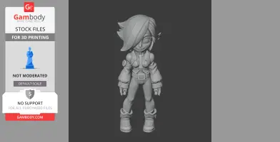 Colette - Brawl Stars Figurine - Character Figure STL