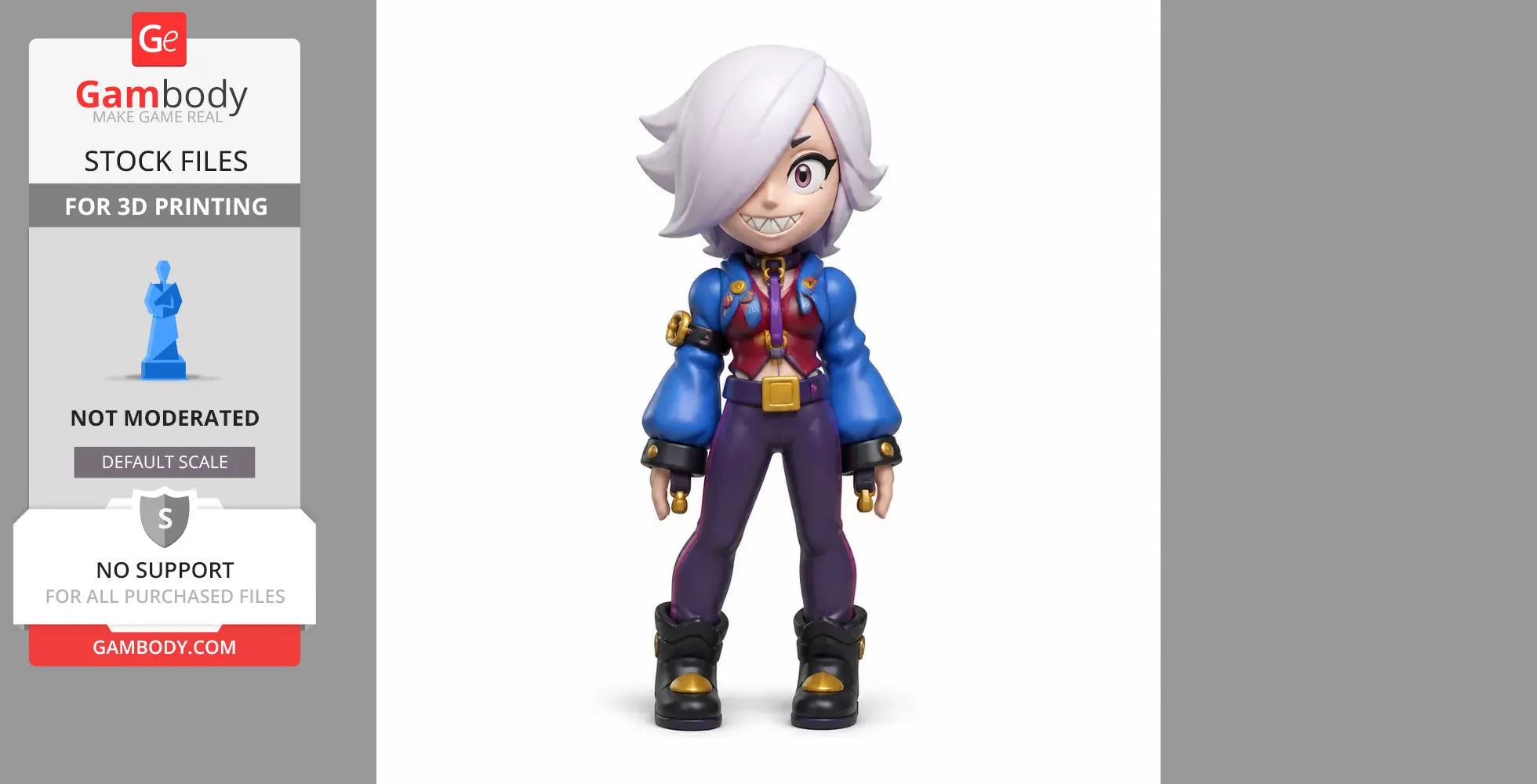 Colette - Brawl Stars Figurine - Character Figure STL