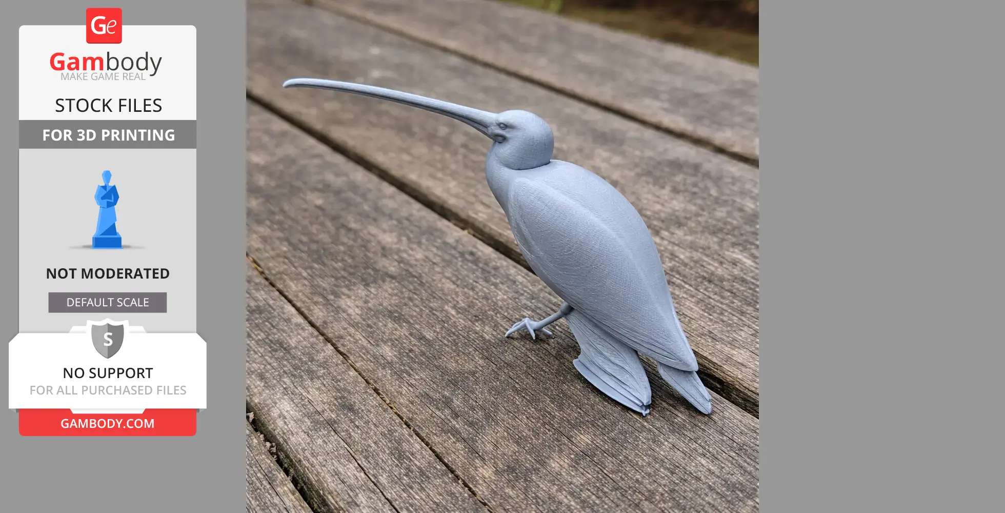 American white ibis - Prehistoric Animal STL