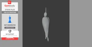 American white ibis - Prehistoric Animal STL
