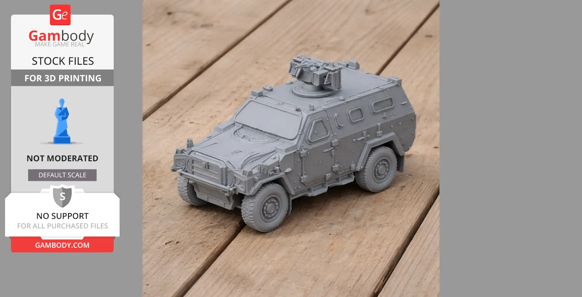 Aligator 4x4 - Tank Model STL