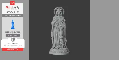 Saint Agnes of Assisi - Devotional Statue - STL 3D Print