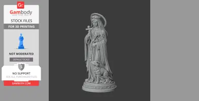 Saint Agnes of Assisi - Devotional Statue - STL 3D Print