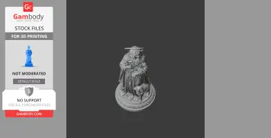 Saint Agnes of Assisi - Devotional Statue - STL 3D Print