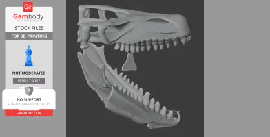 Arenysaurus Skull - Skull Replica STL