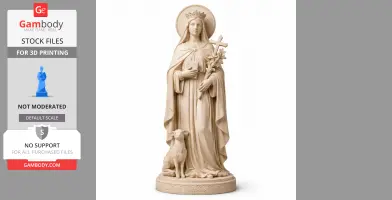 Saint Agnes of Bohemia - Devotional Statue - STL 3D Print