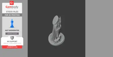 Saint Agnes of Bohemia - Devotional Statue - STL 3D Print