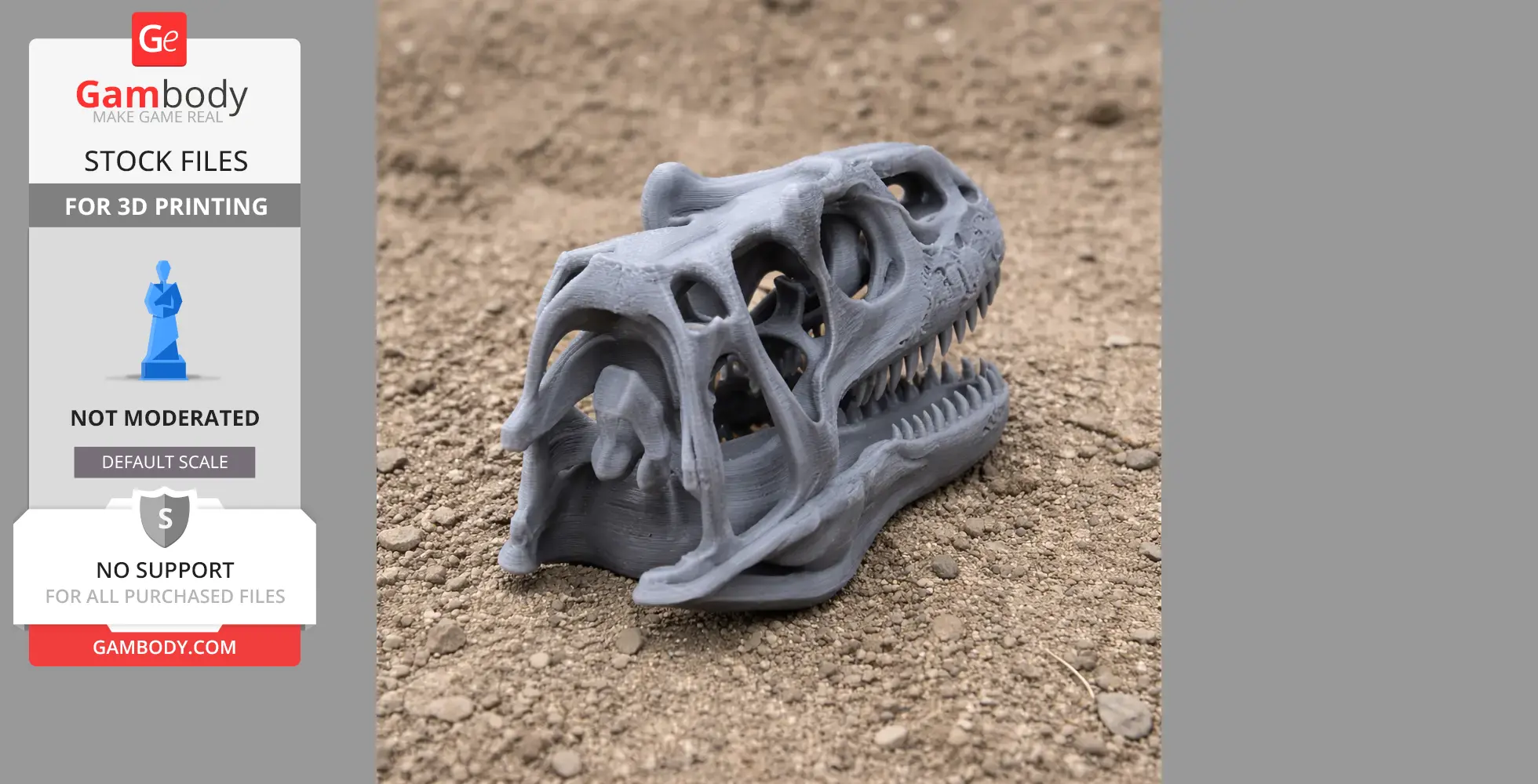 Aristosaurus Skull - Skull Replica STL