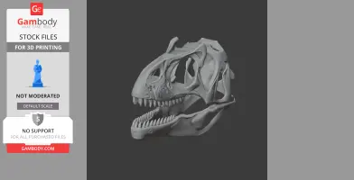 Aristosaurus Skull - Skull Replica STL