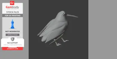 American woodcock - Prehistoric Animal STL