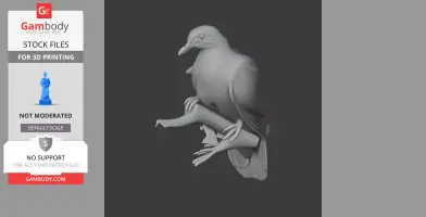 Amethyst brown dove - Prehistoric Animal STL