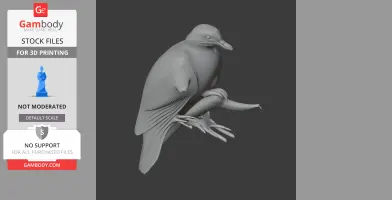 Amethyst brown dove - Prehistoric Animal STL