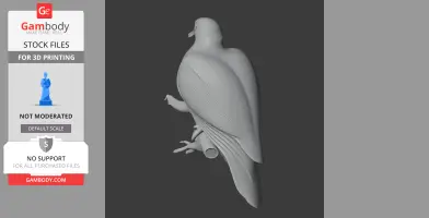 Amethyst brown dove - Prehistoric Animal STL
