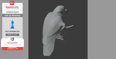 Amethyst brown dove - Prehistoric Animal STL