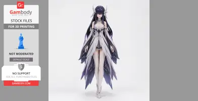 Columbina - Genshin Impact Figurine - Character Figure STL