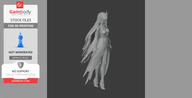 Columbina - Genshin Impact Figurine - Character Figure STL