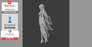Columbina - Genshin Impact Figurine - Character Figure STL