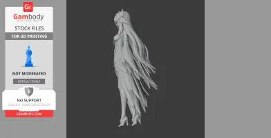 Columbina - Genshin Impact Figurine - Character Figure STL