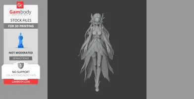 Columbina - Genshin Impact Figurine - Character Figure STL