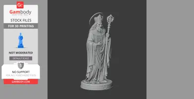 Saint Agobard - Devotional Statue - STL 3D Print