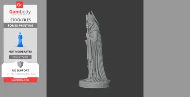 Saint Agobard - Devotional Statue - STL 3D Print