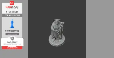 Saint Agobard - Devotional Statue - STL 3D Print