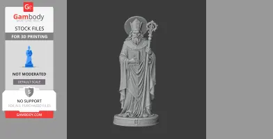 Saint Agobard - Devotional Statue - STL 3D Print