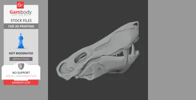 Astrodon Skull - Skull Replica STL