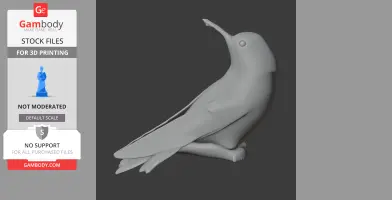 Amethyst-throated sunangel - Prehistoric Animal STL