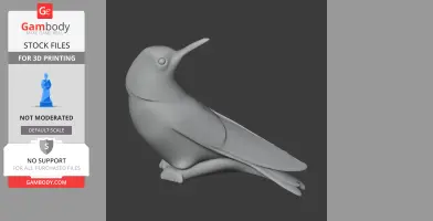 Amethyst-throated sunangel - Prehistoric Animal STL