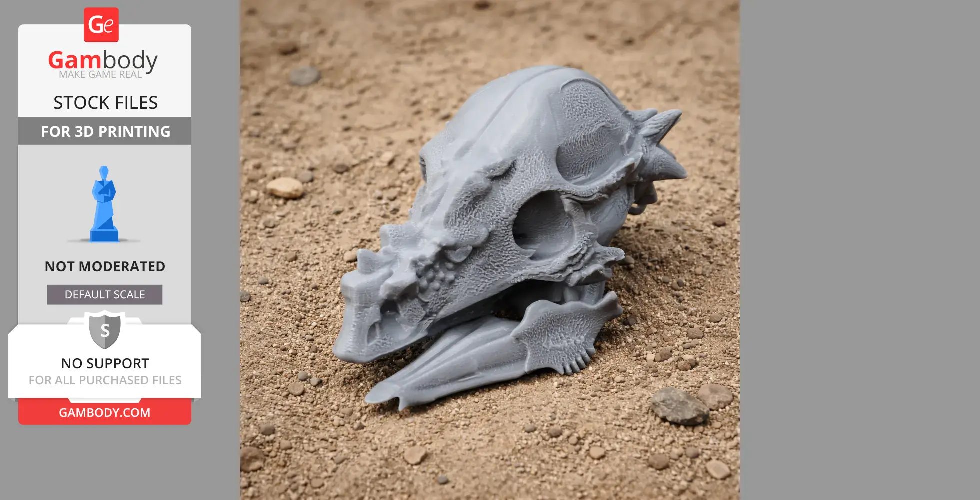 Auroraceratops Skull - Skull Replica STL