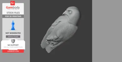 Andaman boobook - Prehistoric Animal STL