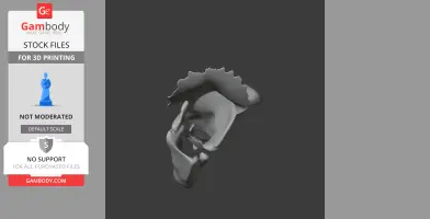 3D model of an Avaceratops skull, displayed for 3D printing, with a focus on intricate skull details.