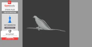 Andaman green pigeon - Prehistoric Animal STL