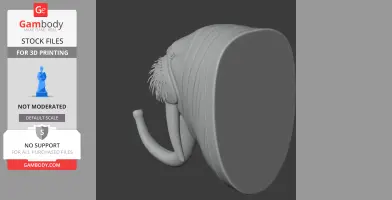 Walrus HEAD WALL HANGER COAT AND KEY - Animal Wall Hook STL