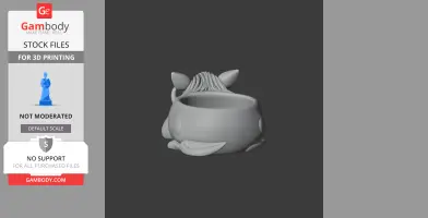 Warthog Bowl - Animal Wall Hook STL