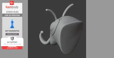Wasp HEAD WALL HANGER COAT AND KEY - Animal Wall Hook STL