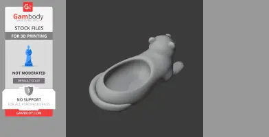 Weasel Bowl - Animal Wall Hook STL