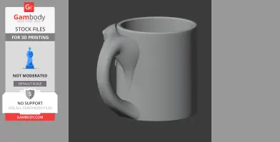 Whale Mug - Animal Wall Hook STL