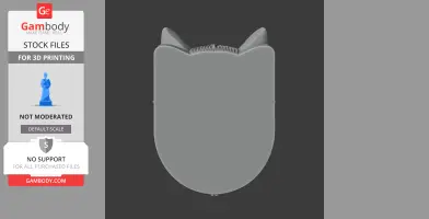 Wolf Head Wall Hanger Coat and Key - Animal Wall Hook STL