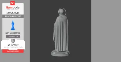 Saint Agostino Roscelli - Devotional Statue - STL 3D Print