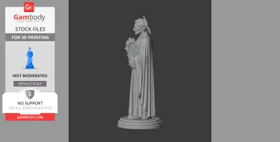 Saint Agostino Roscelli - Devotional Statue - STL 3D Print