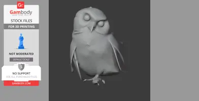 Andaman scops owl - Prehistoric Animal STL