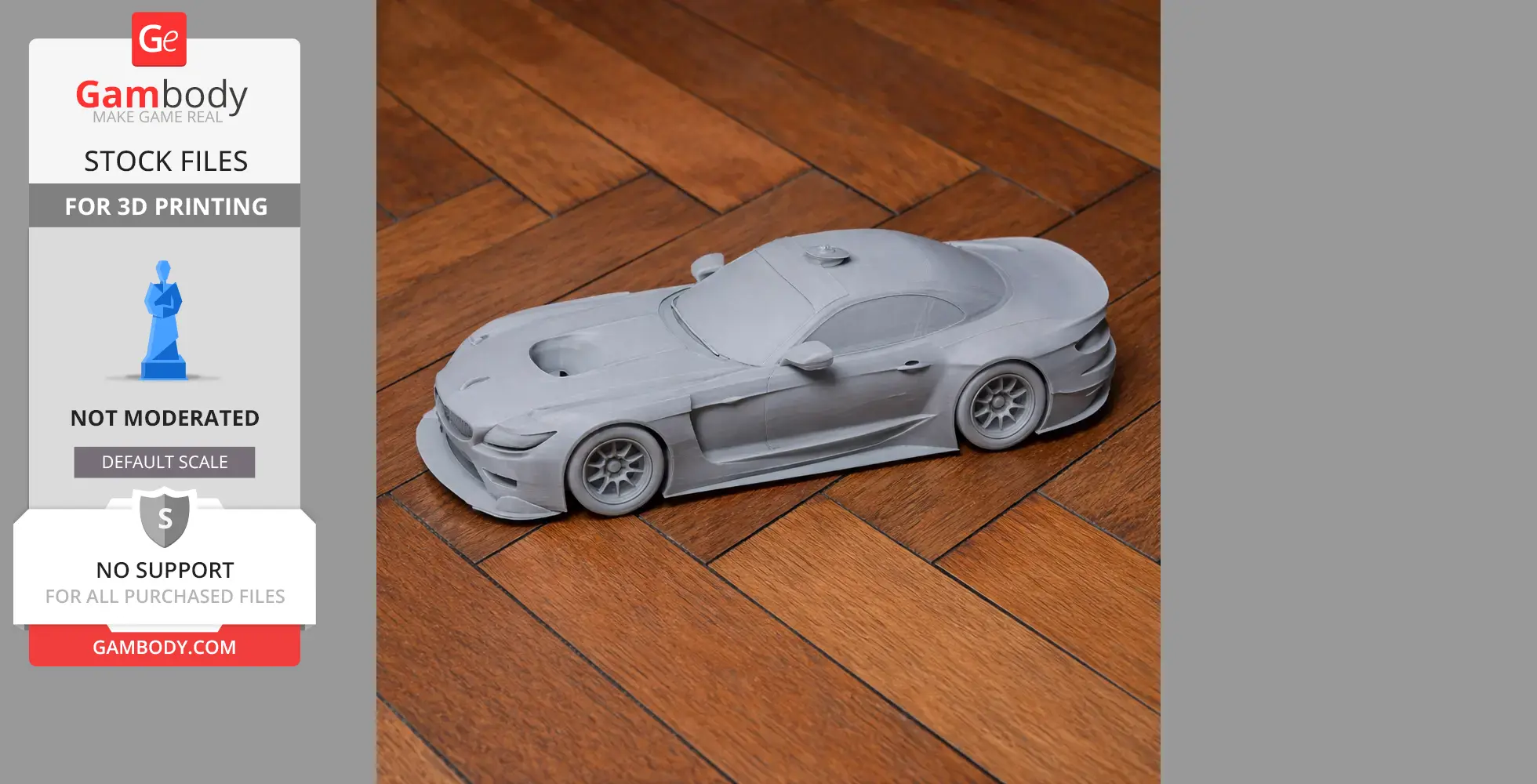 BMW Z4 GTE - Scale Vehicle STL