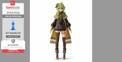 Collei - Genshin Impact Figurine - Character Figure STL