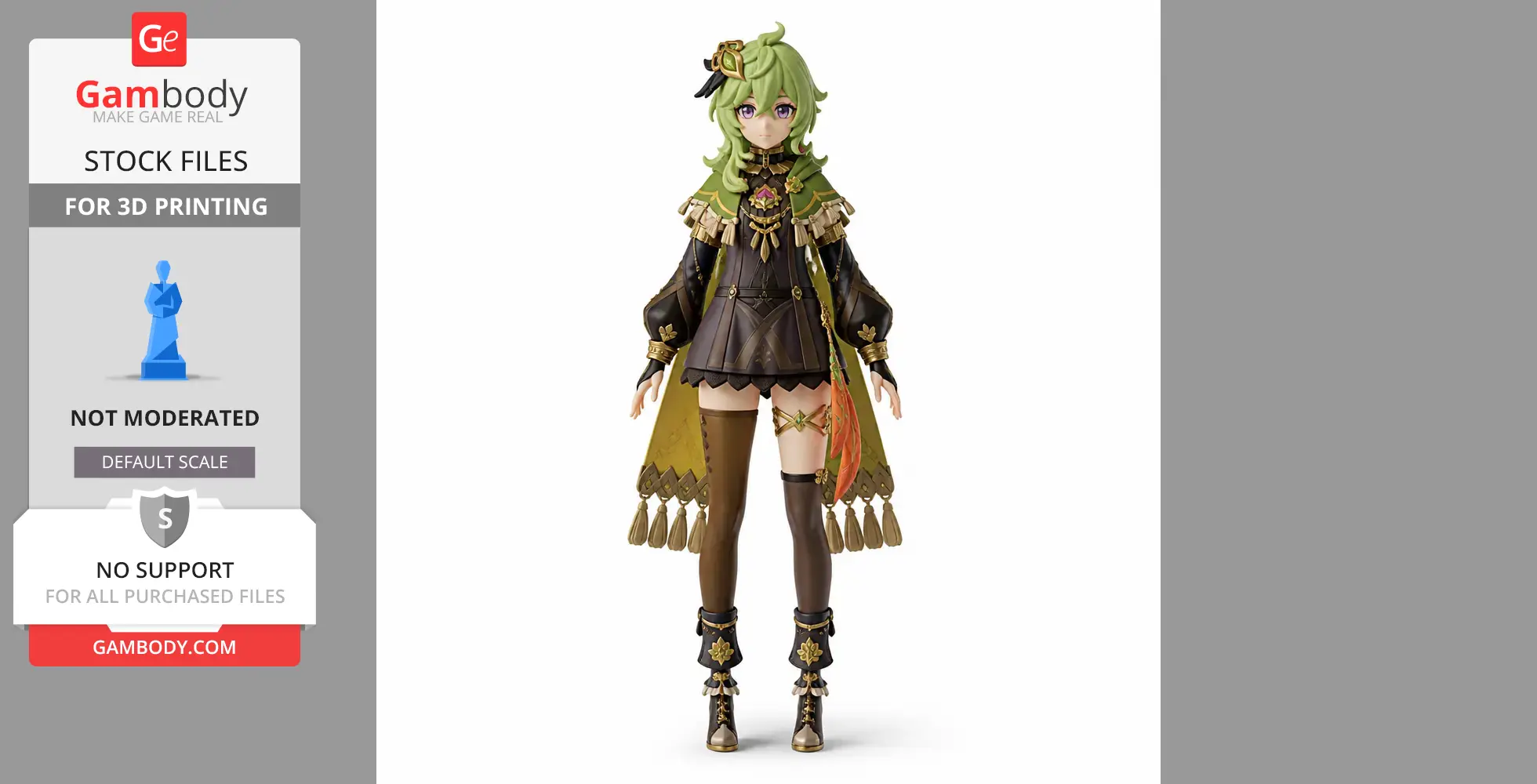 Collei - Genshin Impact Figurine - Character Figure STL