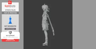 Collei - Genshin Impact Figurine - Character Figure STL