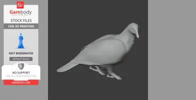 Andaman wood pigeon - Prehistoric Animal STL