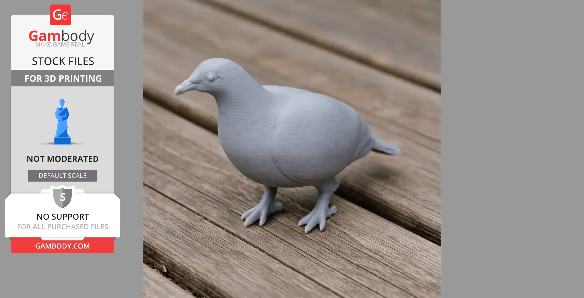Andaman wood pigeon - Prehistoric Animal STL
